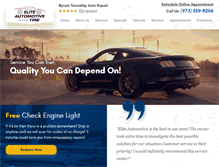 Tablet Screenshot of eliteautomotive.biz